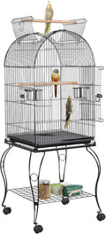 Yaheetech 59-Inch Rolling Standing Medium Dome Open Top Bird Cage by Yaheetech