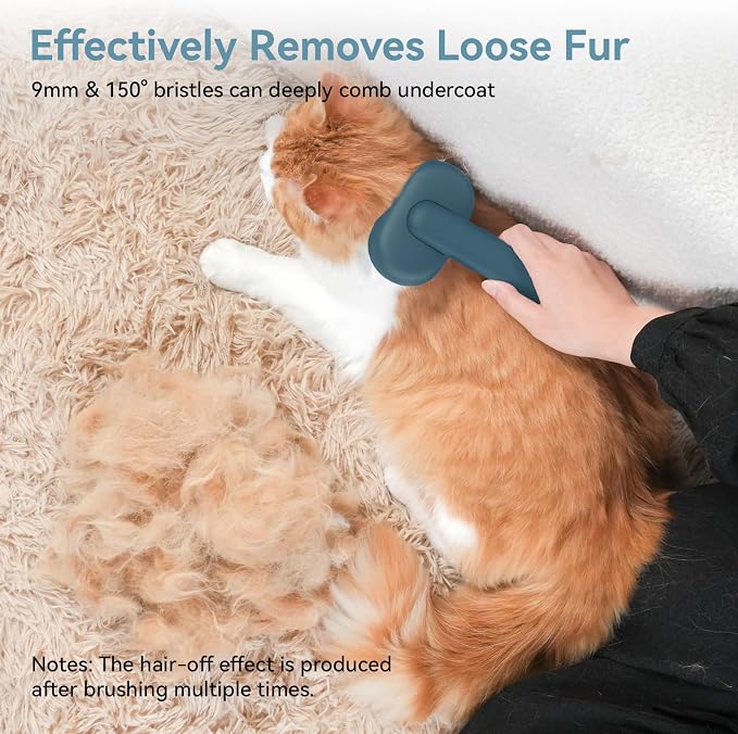 Aumuca Skin Friendly Self-Cleaning Slicker Brush - Image 6