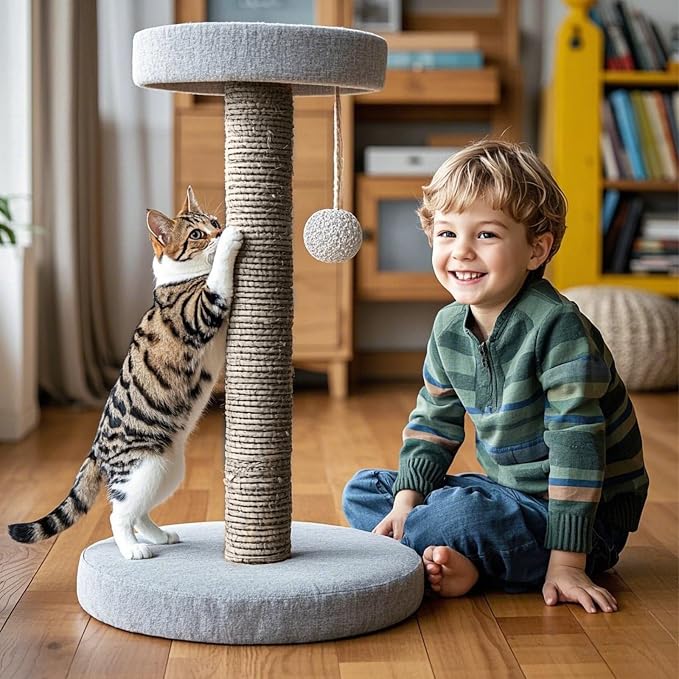 PowerKing Natural Sisal Replacement Scratching Post, 15.7'' 2 Pieces M8 Cat - Image 2