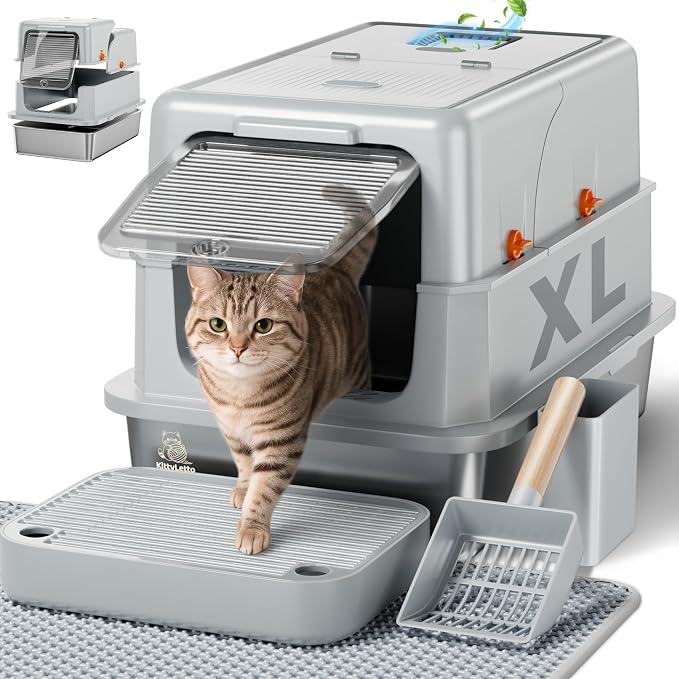 Stainless Steel Litter Box by KittyLetto