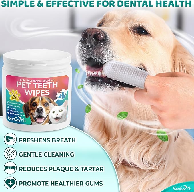 Premium Teeth Cleaning Wipes for Dogs & Cats - Image 2