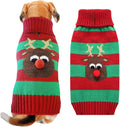 Dog Cat Christmas Sweater Boy Girl Ugly Reindeer Xmas Pet Clothes Holiday Puppy by DOGGYZSTYLE