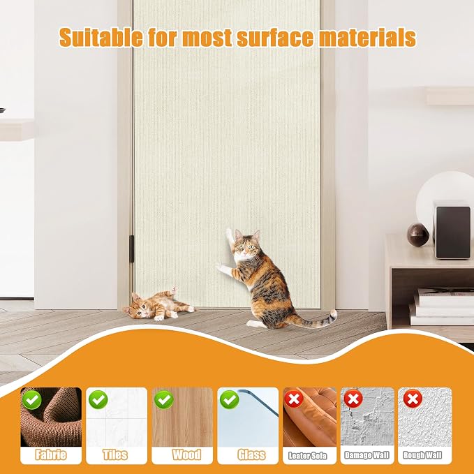Cat Scratching mat Self-Adhesive, Trimmable Furniture Protector - Image 6