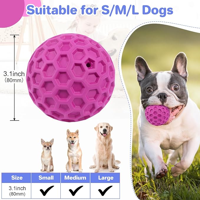 Interactive Squeaky Dog Balls, Dog Toys - Image 2