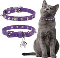 EXPAWLORER Leather Cat Collar for Girl Boy- Adjustable Pet Collar by EXPAWLORER