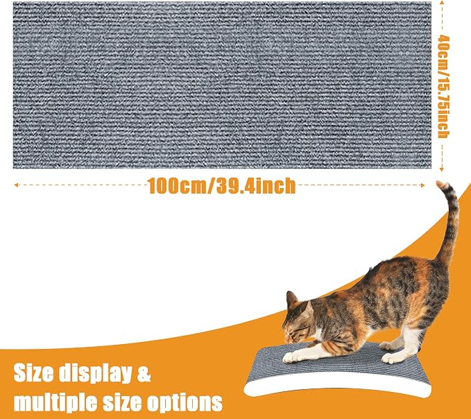 cat Scratching mat Self-Adhesive, Trimmable Furniture Protector - Image 2