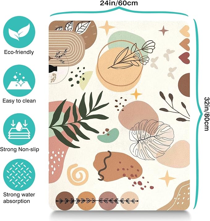 Pet Feeding Mat for Floors Waterproof Dog Mat for Food and Water Absorbent - Image 4