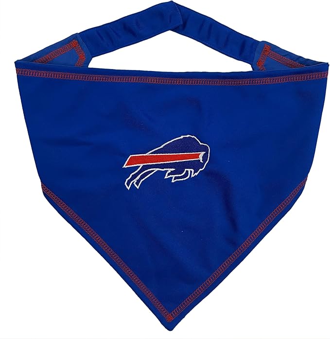 Pets First NFL Buffalo Bills TIE Bandana, Large/X-Large. Dog Bandana Scarf Bib by PETSFIRST