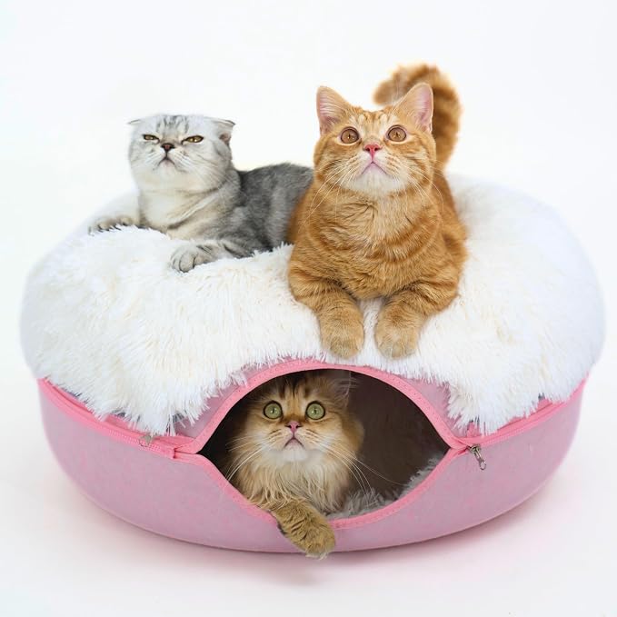 CATTASAURUS Peekaboo Cat Cave for Multiple & Large Cats Up to 30-45 Lbs by Cattasaurus