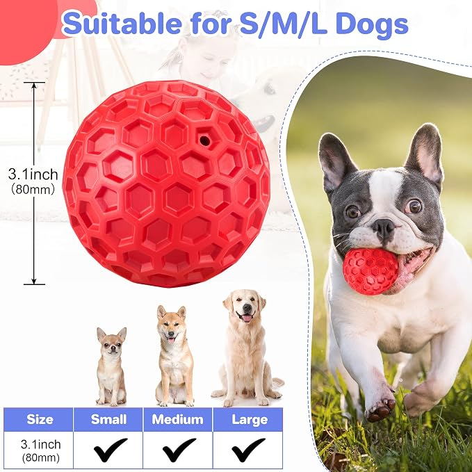 Indestructible Squeaky Dog Balls - Image 2