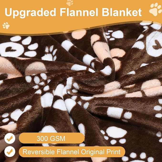 Premium Dog Blankets for Large Dogs & Cat Flannel Blanket Washable, Soft Pet - Image 3