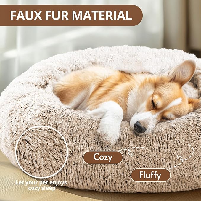 JOLLYVOGUE Calming Small Dog & Cat Bed - Image 2