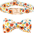 Lionheart glory Dog Collar Bow Collar Floral Dog Collar by LionheartGlory