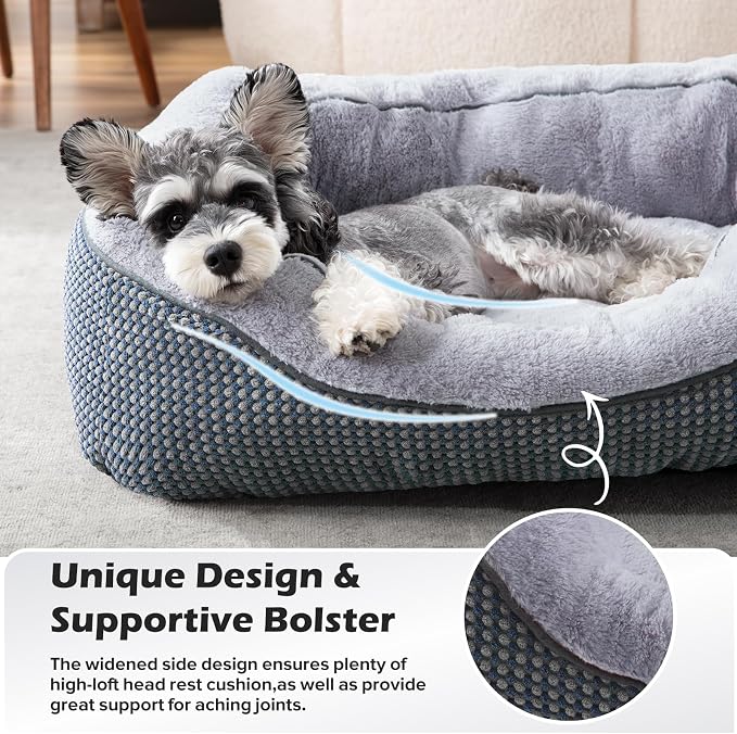 INVENHO Small Dog Bed Orthopedic Warming Soft Calming Sleeping Durable - Image 4