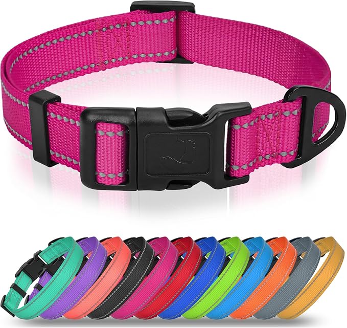 Joytale Reflective Dog Collar, Adjustable Nylon Pet Collar by Joytale