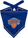 Pets First NBA New York Knicks TIE Bandana, Size Large/X-Large. Dog Bandana by PETSFIRST