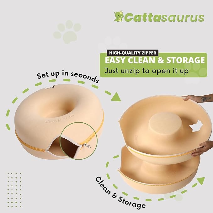 Cattasaurus Peekaboo Cat Cave Donut - Image 4