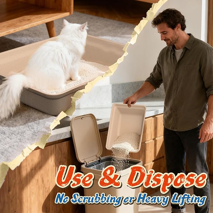 12-Pack Disposable Litter Boxes - Image 6