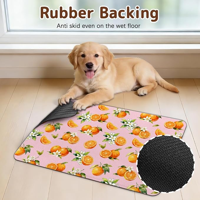 Dog Food Mat for Bowls, Absorbent Quick Dry Dog Cat Mats for Food and Water - Image 5
