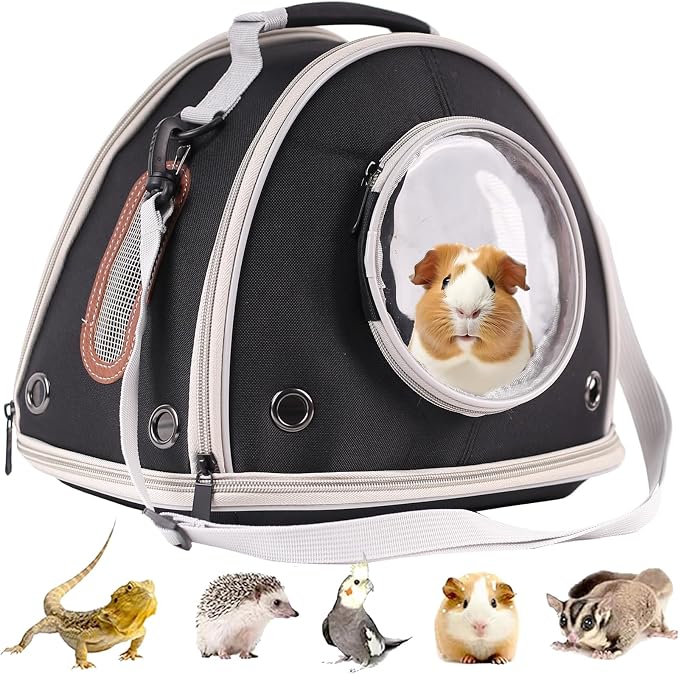 Guinea Pig Travel Carrier Cage, Portable Carry Bag by halinfer