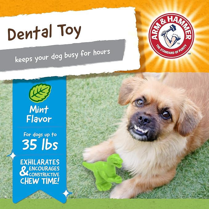 Arm & Hammer for Pets Nubbies Dental Toys T-Rex Dental Chew Toy for Dogs Best - Image 5