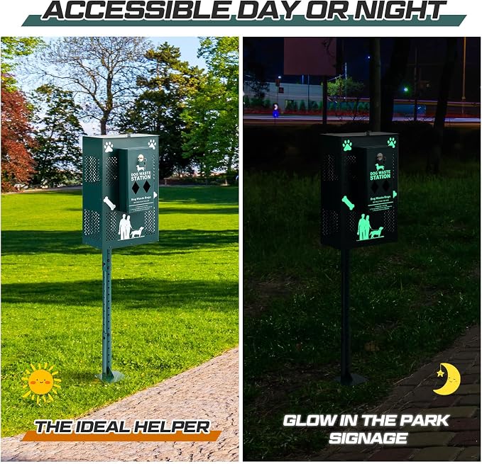 Abbylike Compact Dog Waste Station Outdoor - Image 4