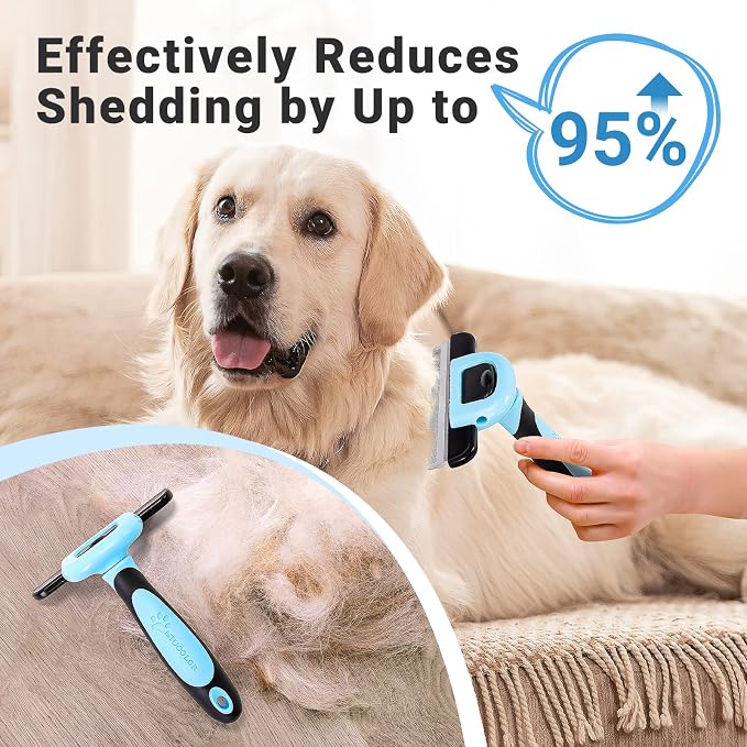 MIU COLOR Pet Grooming Brush, Deshedding Tool - Image 3