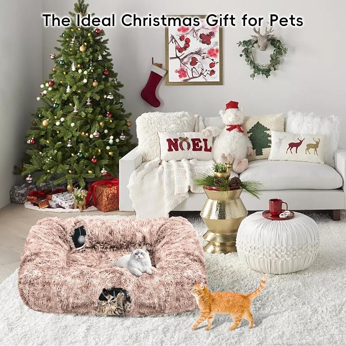 Extra Large Cat Tunnel Bed, 4 Ways Tunnels - Image 8