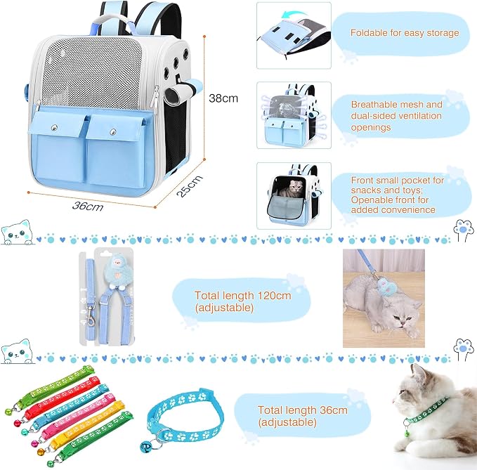 Kitten Starter Supplies Starter Kit, Including Bed, Litter Mat, Bowls and More - Image 4