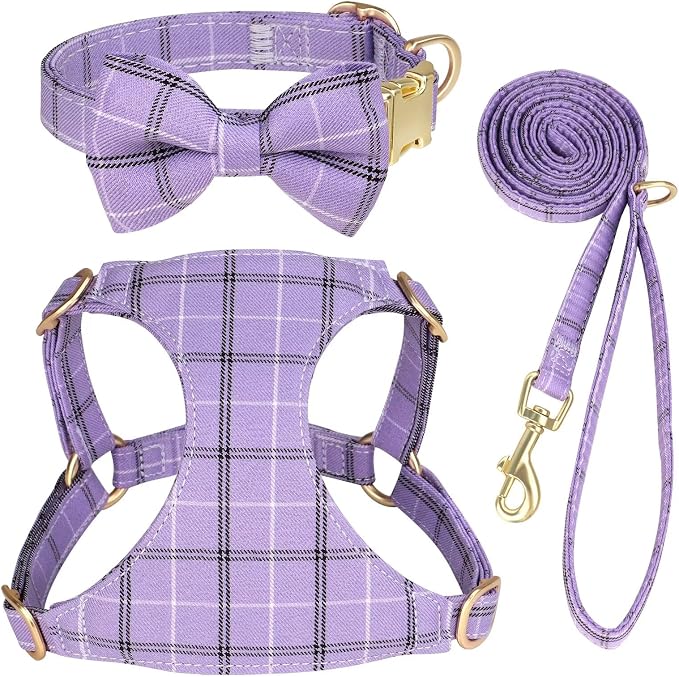 Beirui Cute Extra Small Dog Harness Collar and Leash Set by Beirui