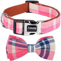 Faleela Soft &Comfy Bowtie Dog Collar, Detachable and Adjustable Bow Tie Collar by Faleela