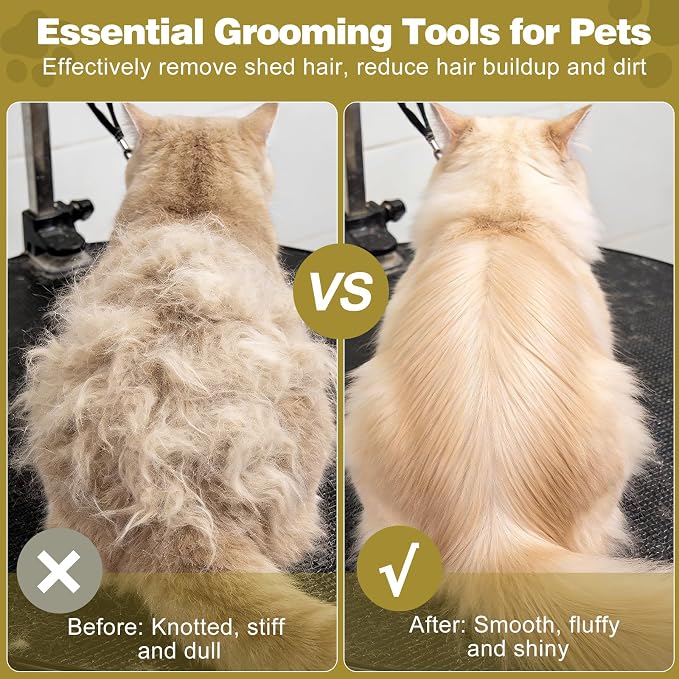 Dog Brush for Shedding, Deshedding Brush for Dogs, Pet Hair Removal Tool - Image 3
