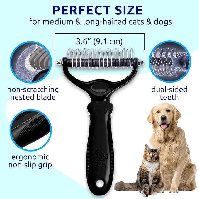 Pat Your Pet Deshedding Dog Brush - Image 2