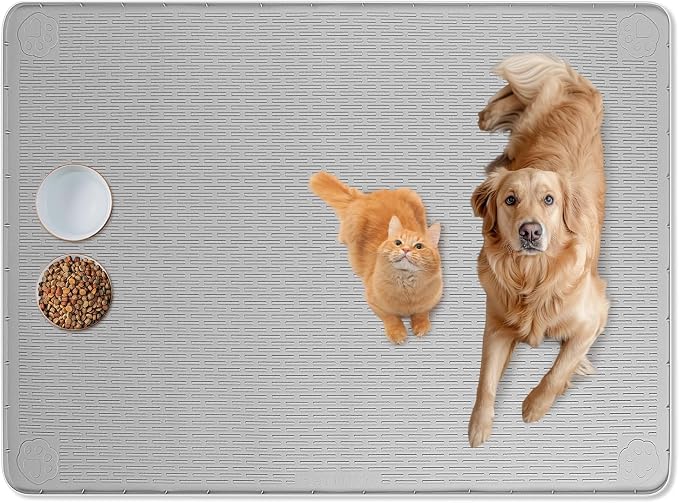Cat Food Mat, Floor Protection by Bartuke