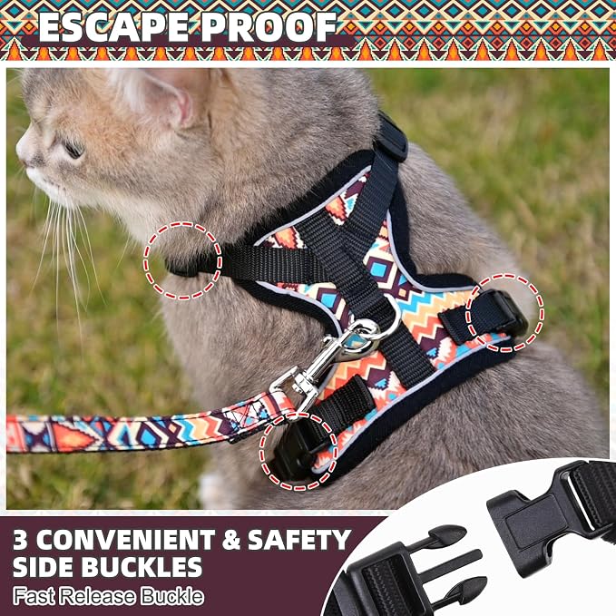 KOOLTAIL Cat Harness and Leash Set, Escape Proof - Image 3