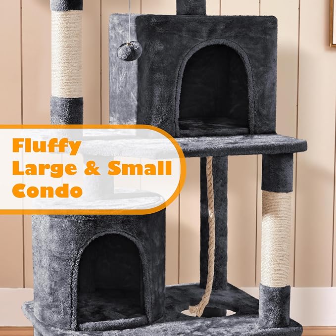 Topeakmart Multi Level Cat Tree, Cat Tower - Image 5