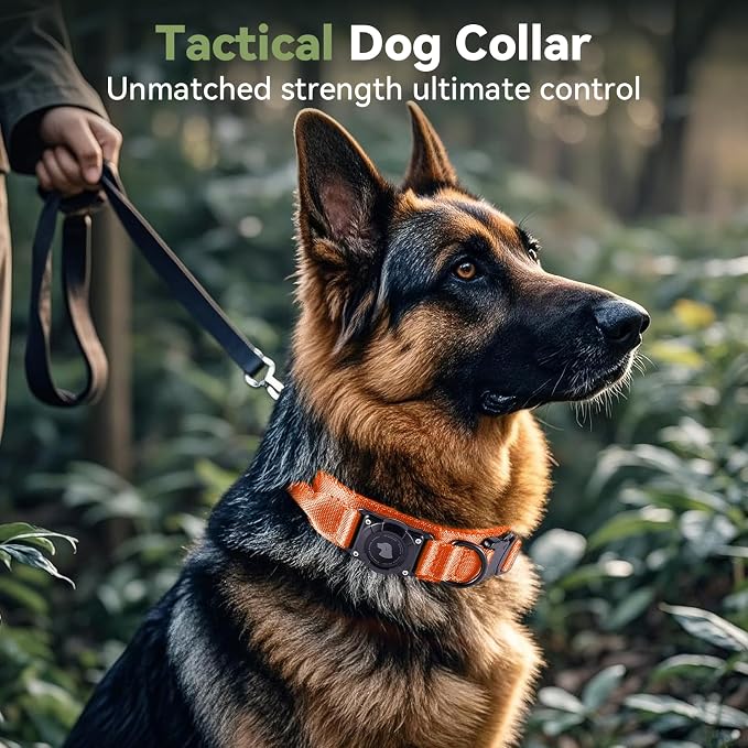 2026 Upgrade Waterproof AirTag Dog Collar, Military Tactical Dog Collar - Image 2