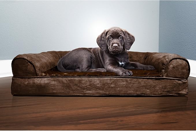 Furhaven Orthopedic Dog Bed for Medium/Small Dogs w/ Removable Bolsters & - Image 2