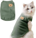 Waffle Knit Cat & Dog T Shirt for Small Dogs, Stretchable Puppy Shirt for by Unknown