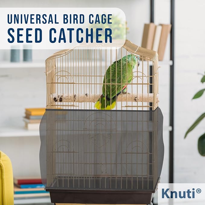 Universal Bird Cage Seed Catcher Universal Mesh Skirt Cover Stretchy Small - Image 3