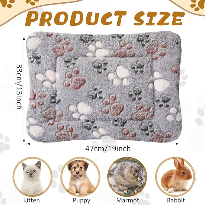 Tuanse 4 Pack Ultra Soft Dog Cat Bed Mat Small Animal Guinea Pig Bed - Image 2