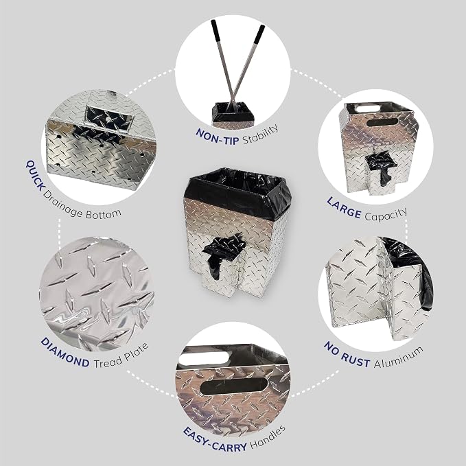ActiveDogs Dog Poop Bucket Pet Waste Container - Image 3