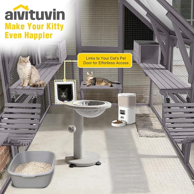 Aivituvin Cat House Outdoor Catio Kitty Enclosure - Image 4