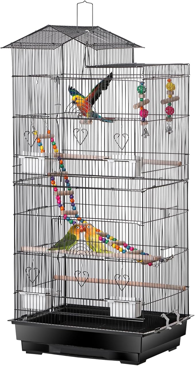 39-inch roof-top bird cage for small parrots