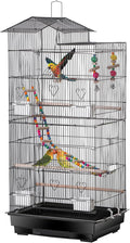 39-Inch Roof Top Bird Cage Large Flight Parrot Cage w/Toys by NovaMicrodermabrasion