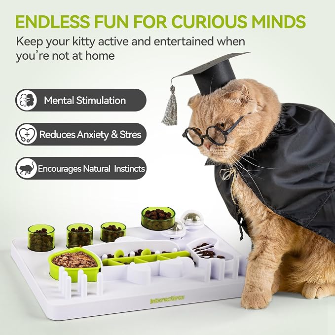 ALL FOR PAWS Interactive Cat Puzzle Feeder - Image 4