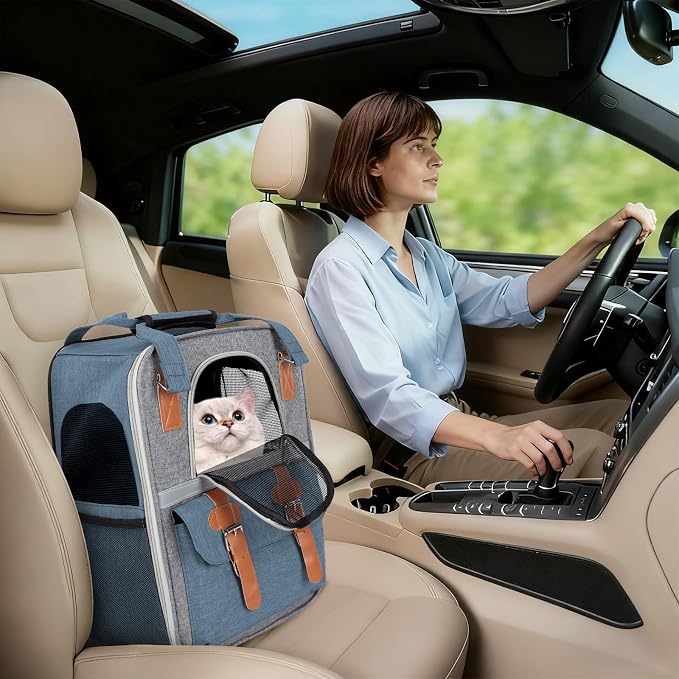 ‌YooxArmor Cat Carrier Backpack, Airline Approved Mesh Dog Backpack - Image 6
