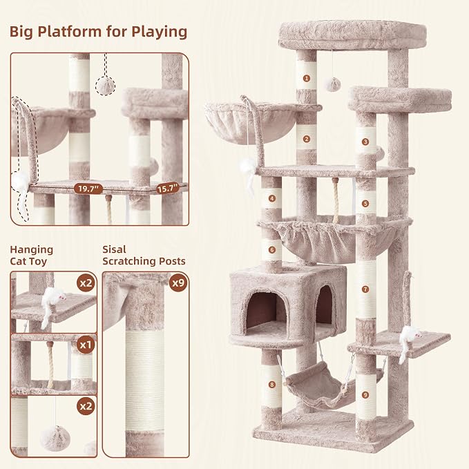 Cat Tree, Cat Tower for Large Cats - Image 4