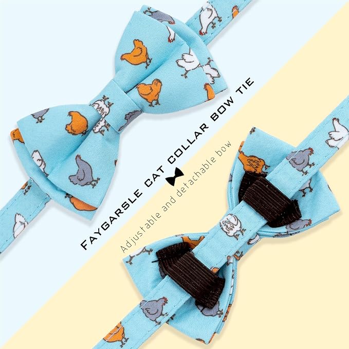 Faygarsle 2 Pack Chicken Pattern Cat Collar Set - Image 5