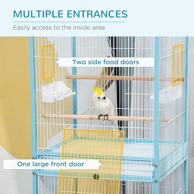 PawHut Large Bird Cage with 1.7 ft. Width - Image 4
